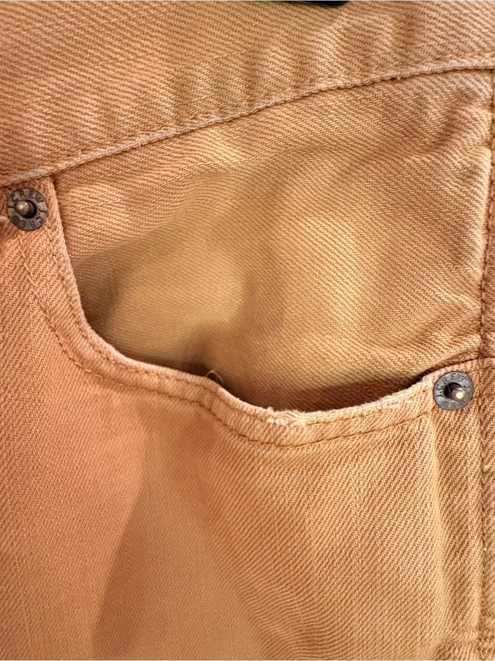 J. Crew Men's Straight Jeans in Camel Tan